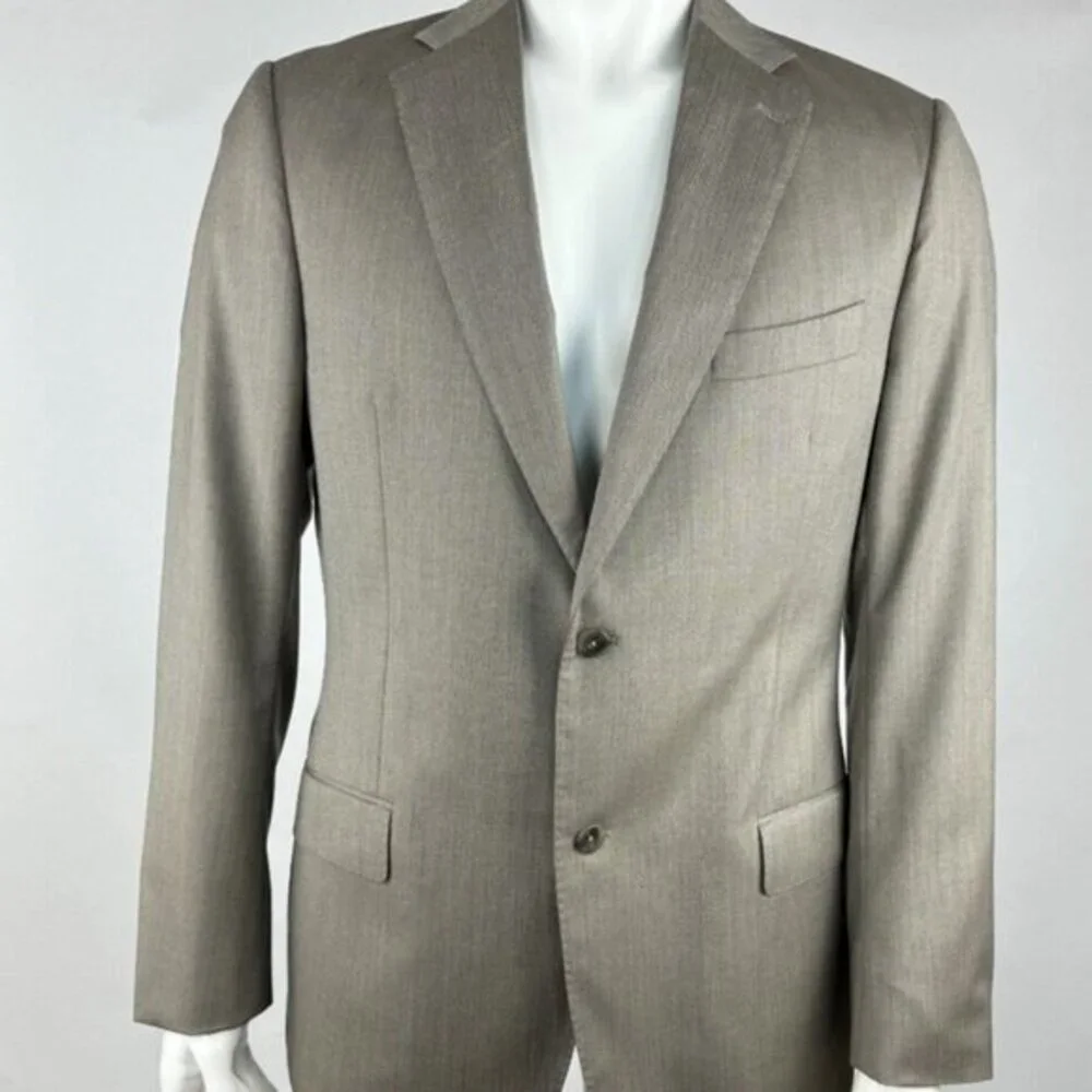 J Hilburn Guabello Wool Custom Sport Coat 2pc Blazer Pants Suit Mens 42 EUC $898